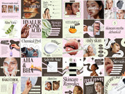Luxury Skincare Social Media Templates – Editable Canva Bundle for Beauty Brands, Spas & Skincare Specialists