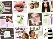 Luxury Skincare Social Media Templates – Editable Canva Bundle for Beauty Brands, Spas & Skincare Specialists