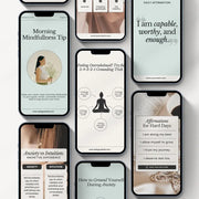 250 Therapist Social Media Templates – Editable Canva Bundle with Stories & Bonus Highlight Covers